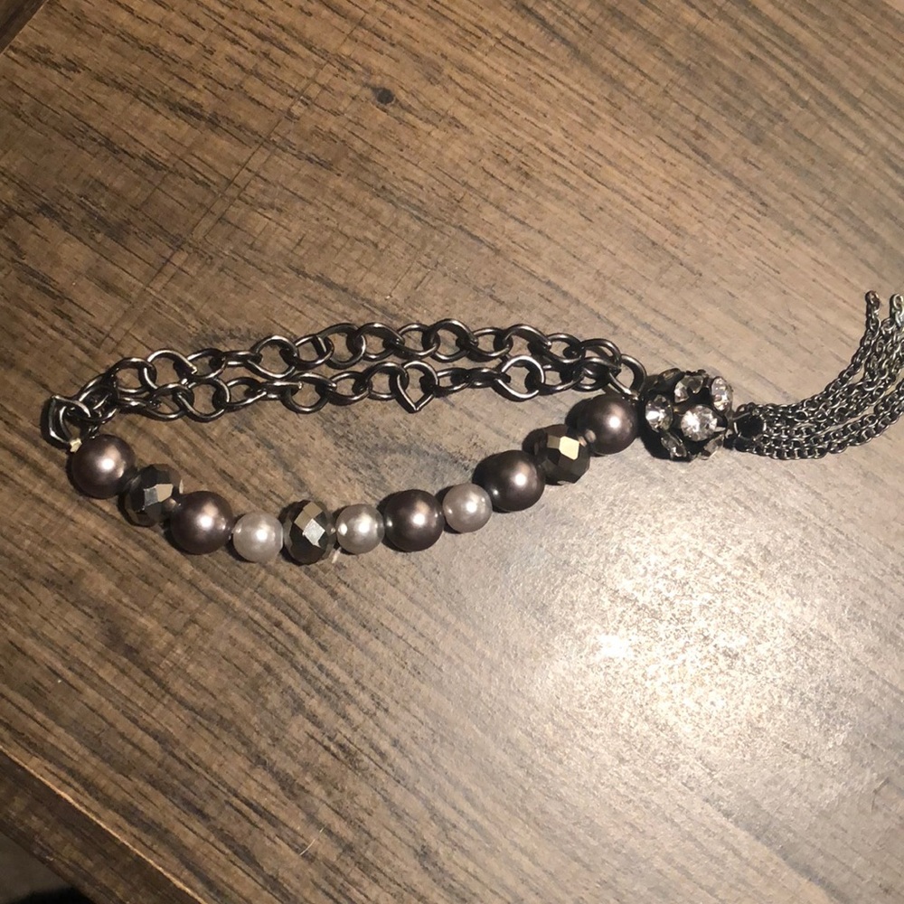 Grey Charm Bracelet